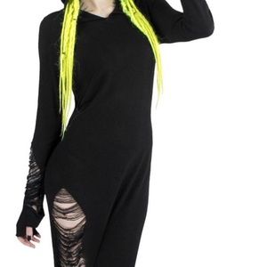 Killstar Distressed Knit Dress